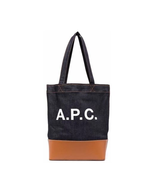 A.P.C. Black Tote Bags for men