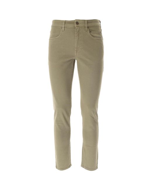 Siviglia Green Slim-Fit Trousers for men