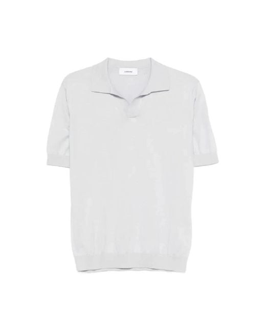 Lardini White Polo Shirts for men