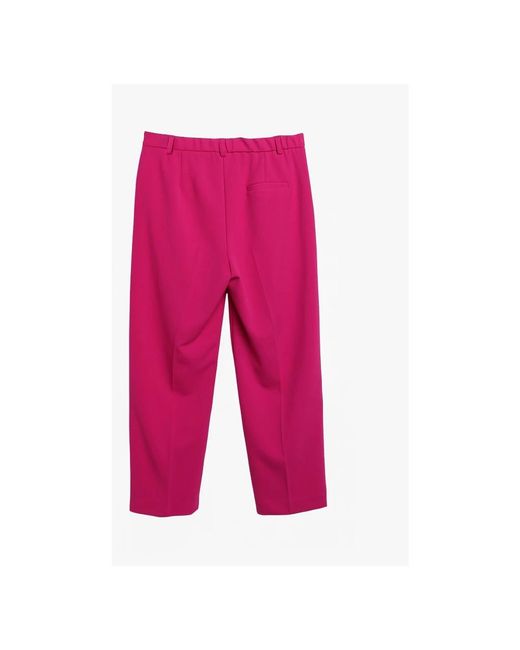 Straight Trousers ViCOLO de color Red