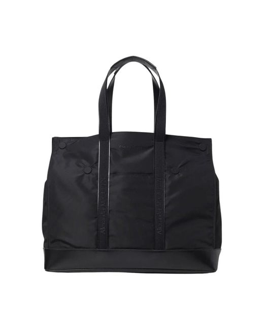 McQueen Black Shopping Bags for men