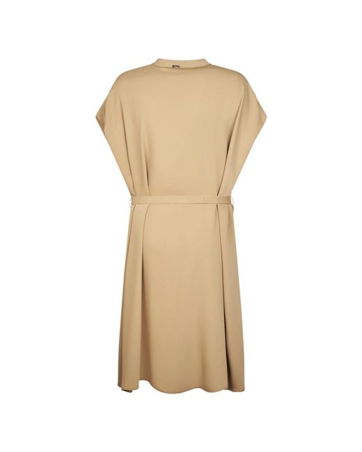Herno Natural Midi Dresses