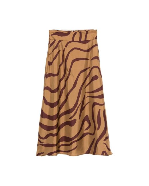 Maxi Skirts Raquel Diniz de color Brown
