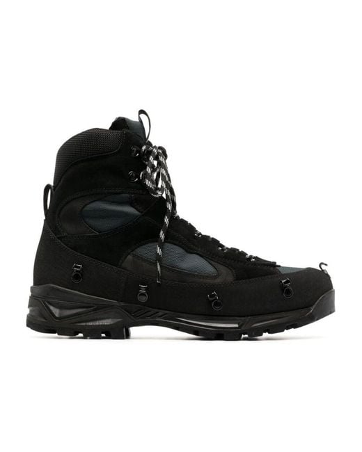 Y. Project Black Lace-Up Boots