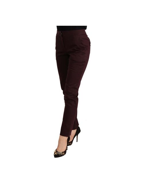 Just Cavalli Brown Skinny Trousers