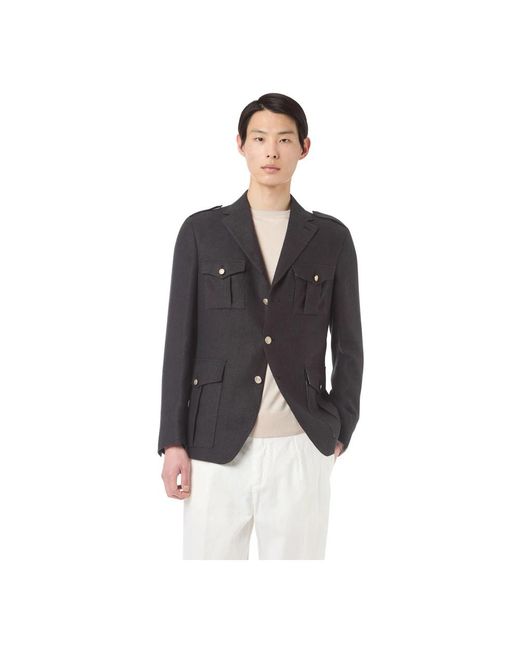 Eleventy Light Jackets in het Black voor heren