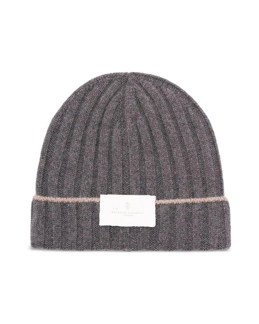 Brunello Cucinelli Gray Beanies for men