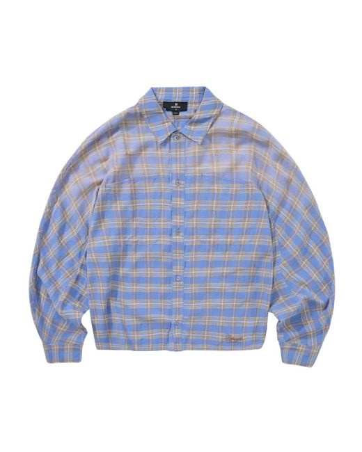 Represent Santa Monica Flanellen Shirt in het Blue voor heren
