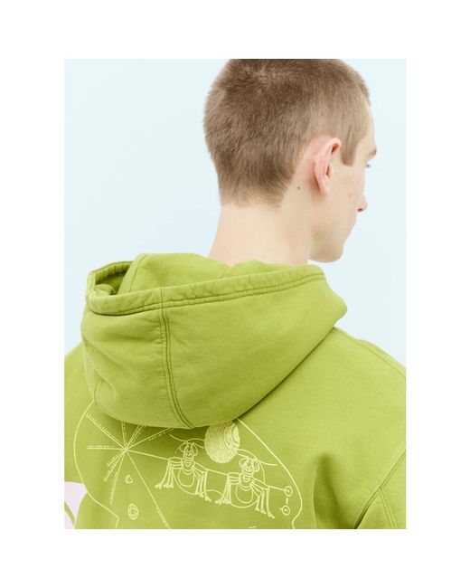 Hoodies di Brain Dead in Green da Uomo