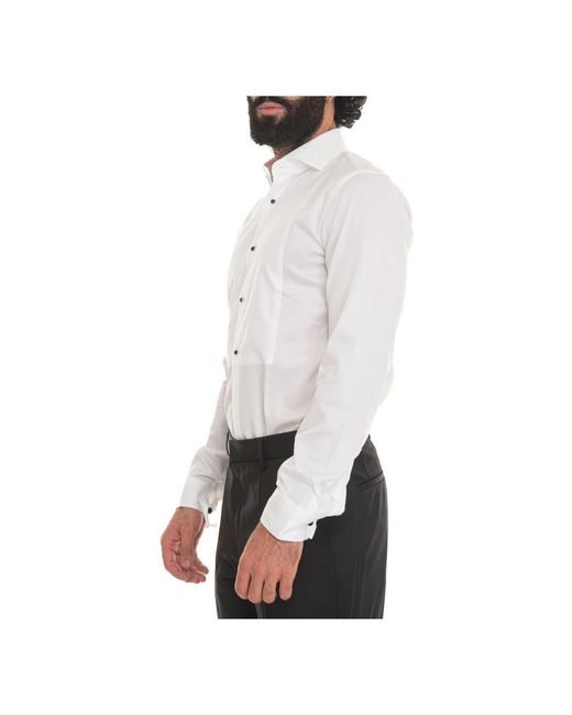 Boss White Formal Shirts for men