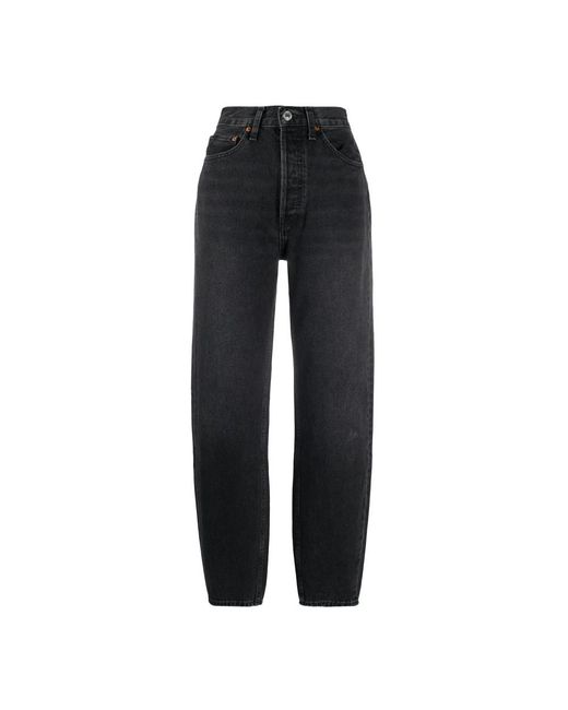 Re/done Black Loose Fit Jeans
