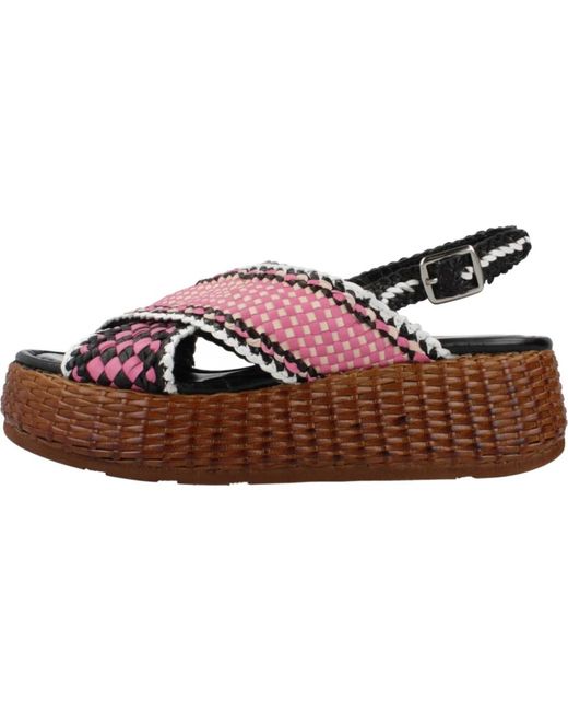 Flat Sandals di Pons Quintana in Pink