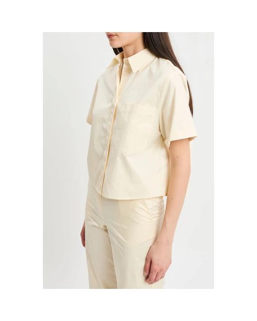 Kaos Boxy Fit Shirt in het Natural