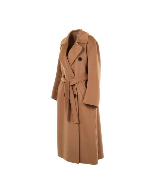 Max Mara Brown Belted Coats