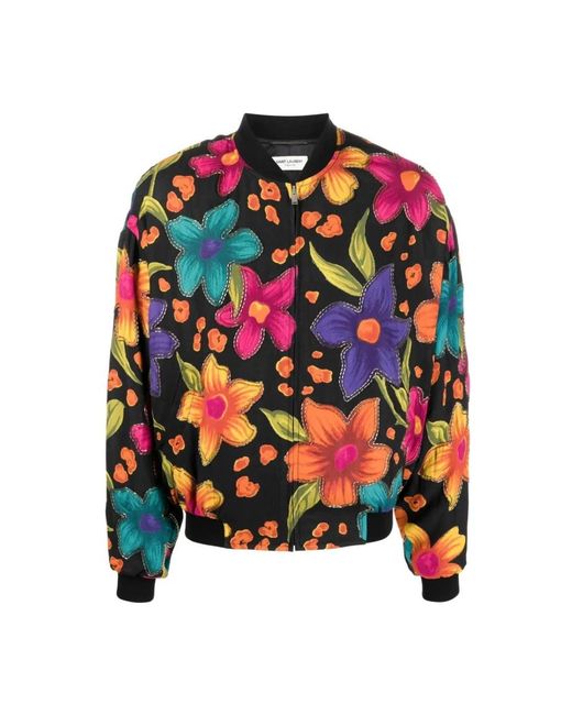 Saint Laurent Green Bomber Jackets for men