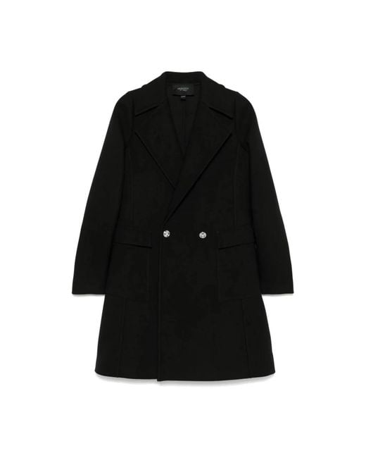 Giambattista Valli Black Double-Breasted Coats