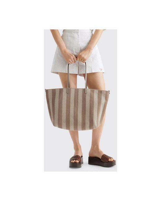 Fendi Gray Blaue Schultertasche Für Frauen