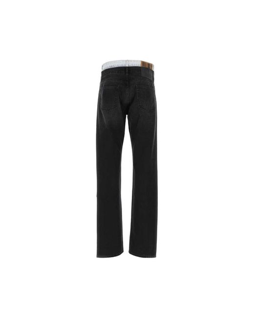 VTMNTS Black Straight Fit Jeans for men