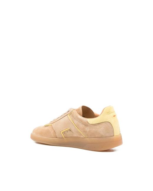 Santoni Natural Sneakers Brown
