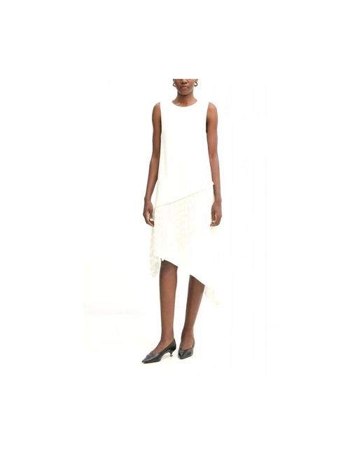 HUGO White Midi Dresses