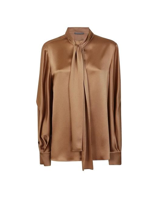 Alberta Ferretti Brown Shirts