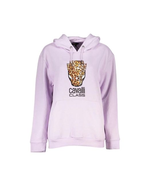 Roberto Cavalli Purple Hoodies
