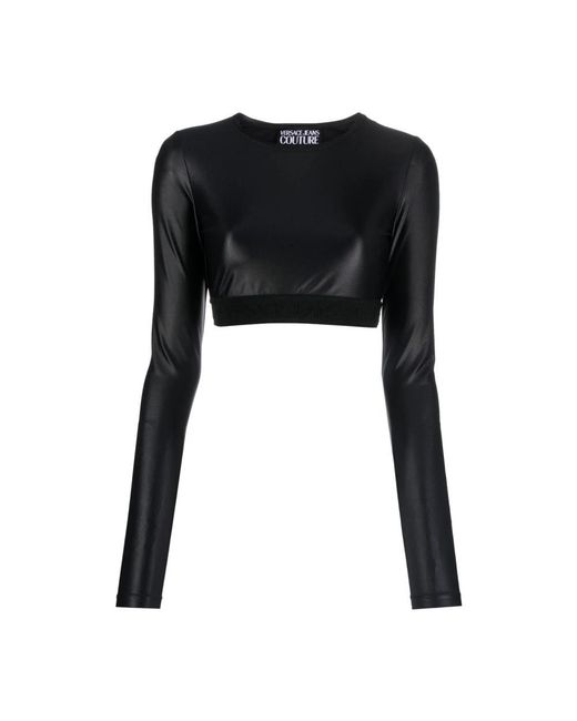 Versace Jeans Couture Black Long Sleeve T-Shirts