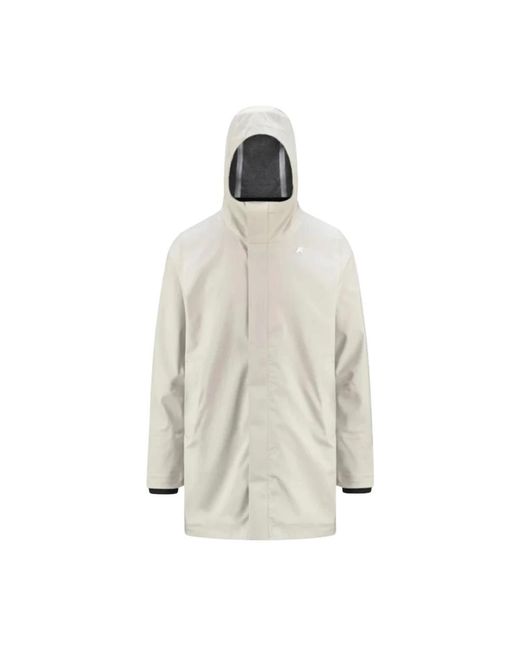 K-Way White Rain Jackets for men