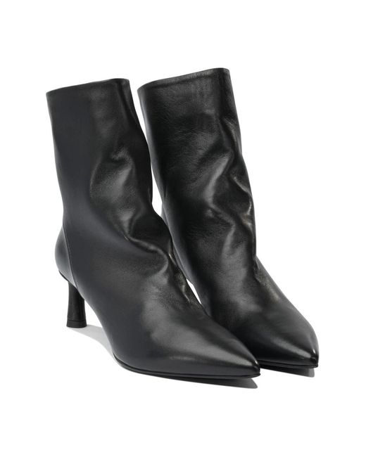 Halmanera Black Heeled Boots