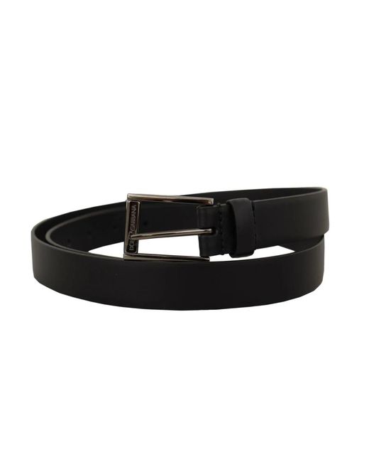 Dolce & Gabbana Vintage Stalen Logo Gesp Riem in het Black