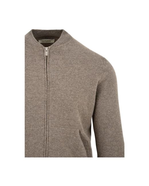 FILIPPO DE LAURENTIIS Gray Cardigans for men