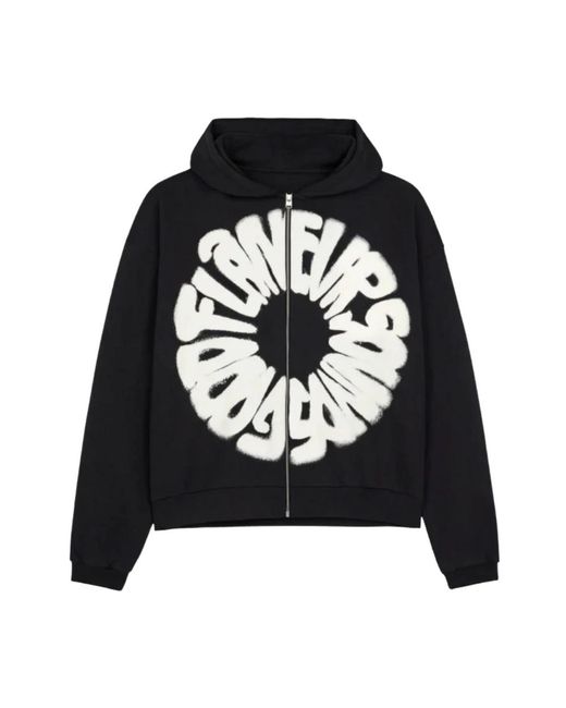 flâneur Sounds Good Zip-Up in het Black voor heren