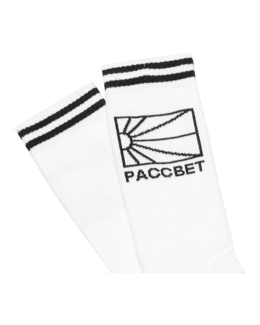 Rassvet (PACCBET) White Weiße Logo Hohe Socken