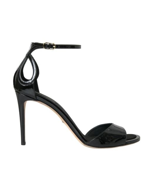 Dolce & Gabbana Black High Heel Sandals