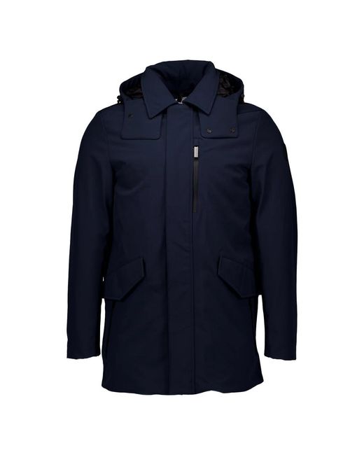 Woolrich Blue Winter Jackets for men