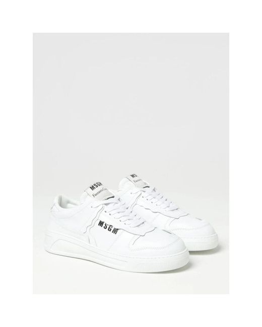 Sneakers di MSGM in White da Uomo
