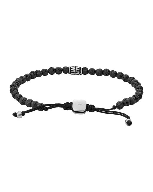 Bracelets Fossil de hombre de color Black