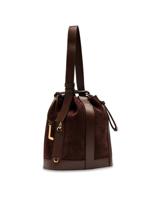 Lancel Brown Bucket Bags