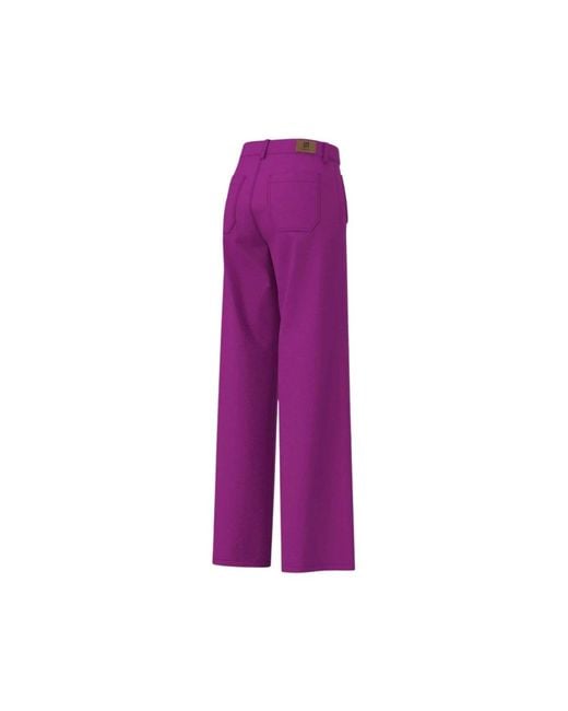 Marella Purple Wide Trousers