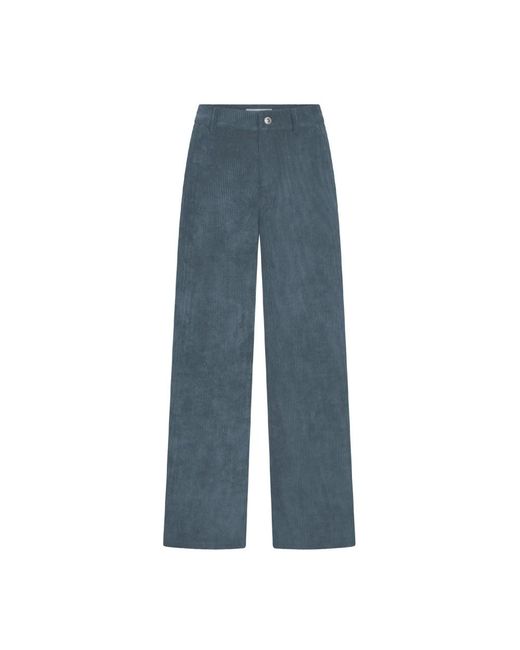 RAFFAELLO ROSSI Moderne Corduroy Chino Broek in het Blue