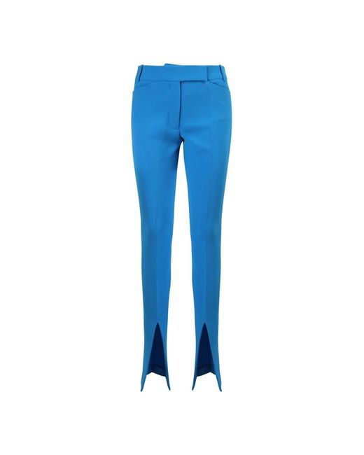 The Attico Blue Slim-Fit Trousers