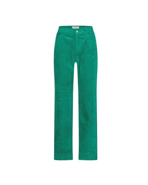 FABIENNE CHAPOT Green Straight Trousers