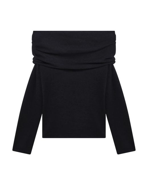 Max Mara Blue Round-Neck Knitwear