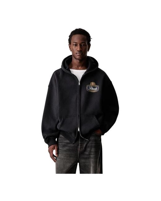 Rhude Zip-Throughs in het Black voor heren