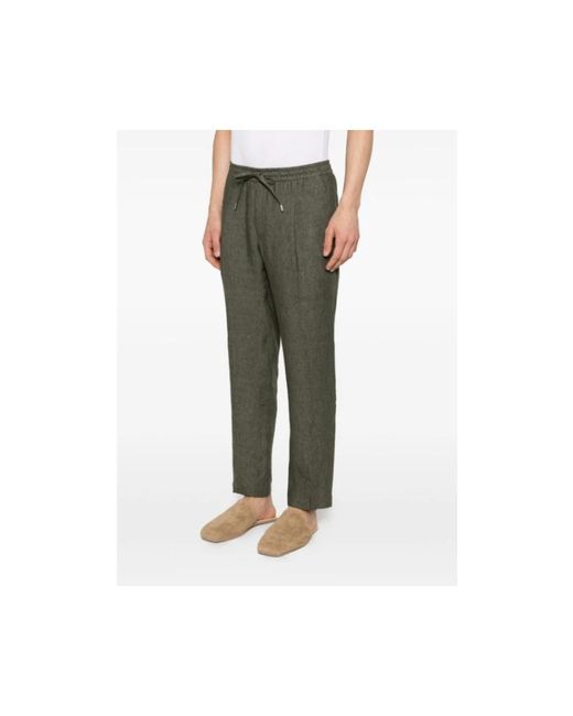 BRIGLIA Green Wide Trousers for men