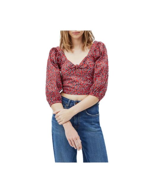 Pepe Jeans Red Blouses