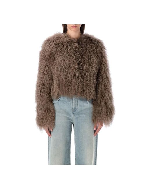 S.w.o.r.d 6.6.44 Faux Fur & Shearling Jackets in het Brown