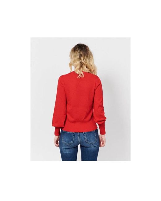 ARMANI EXCHANGE Red Round-Neck Knitwear