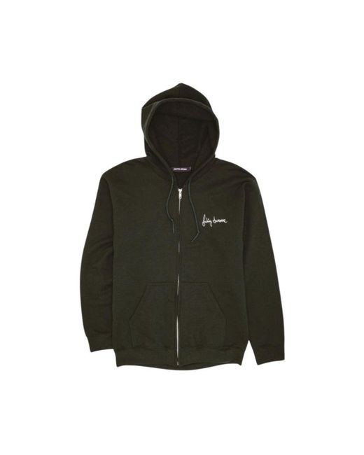 Fa Hoodies & Sweatvesten ,Zwart ,Katoen Dill Collage Zip Hoodie in het Green voor heren