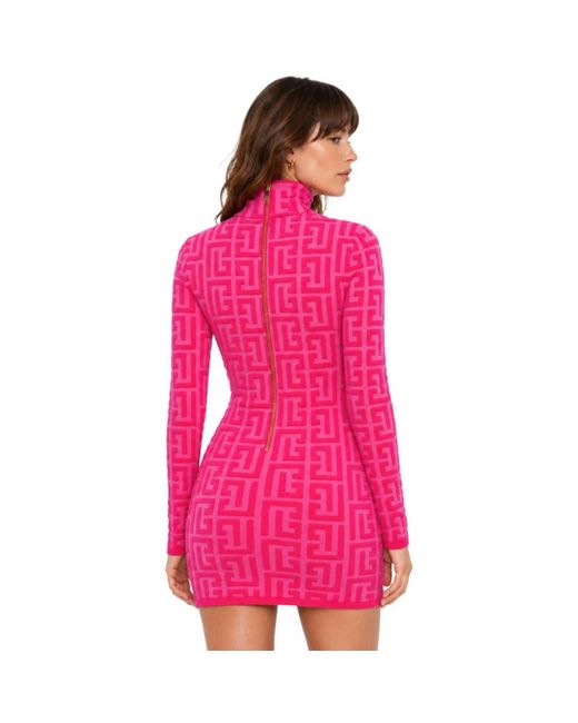 Balmain Knitted Jurken in het Pink